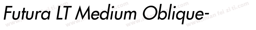 Futura LT Medium Oblique字体转换